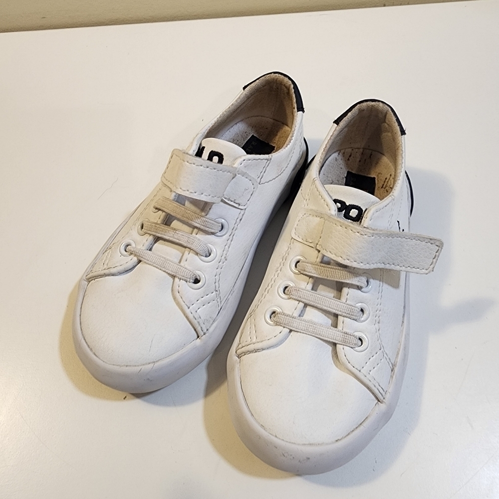 Polo Ralph Lauren kids Theron V white leather sneakers size 8